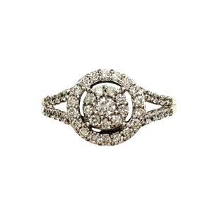 Brilliant 1/2 Ct Split Shank Lab Created Diamond Ring - Beautiful! - Size 6.75